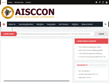 Tablet Screenshot of aisccon.org